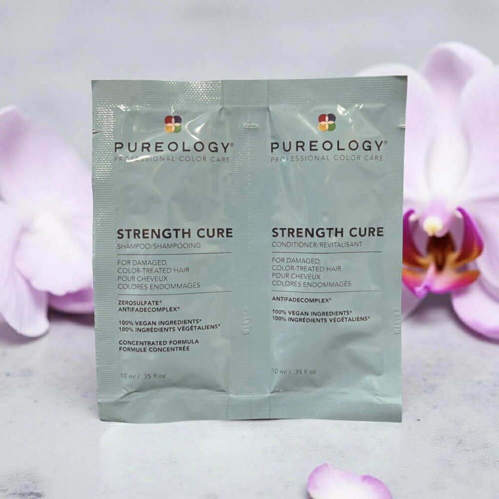 Pureology Strength Cure Shampoo Conditioner 0.35 oz Free Sample